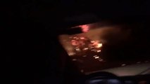 Skirball Fire Breaks Out Near Interstate 405 in Los Angeles