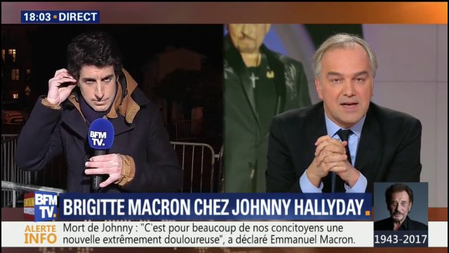 Brigitte Macron s'est rendue au domicile de Johnny Hallyday à Marnes-la-Coquette.