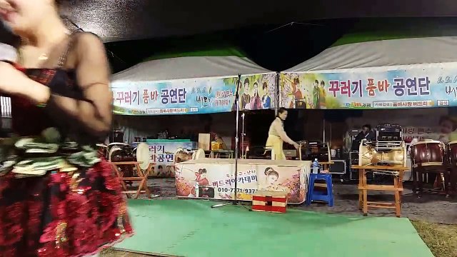 버드리공연~목계나루 마지막날 야간 공연 /여성관중과 멋진 춤