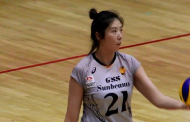 張心穆意選手(ﾁｮｳ ｼﾝﾑｲ)GSS東京サンビームズ【女子ﾊﾞﾚｰﾎﾞｰﾙVﾁｬﾚﾝｼﾞﾘｰｸﾞⅡ2017-2018】2017.11.12青山学院大学体育館