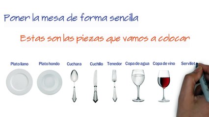 Poner la mesa de forma sencilla