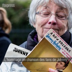 L'hommage en chanson des fans de Johnny Hallyday
