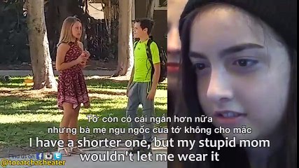 Young Girl setups her 13 Year old Boyfriend to see if he'll cheat!