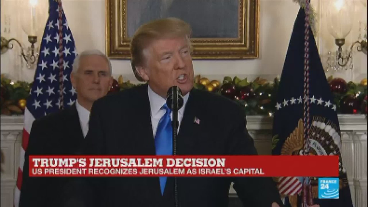 Trump''s Jerusalem decision: President says the US is still committed to "lasting peace agreement"