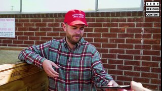 Trump supporter discovers ladders for first time