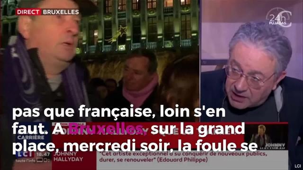 Après la mort de Johnny Hallyday, la grand place de Bruxelles entonne le "Requiem pour un fou"