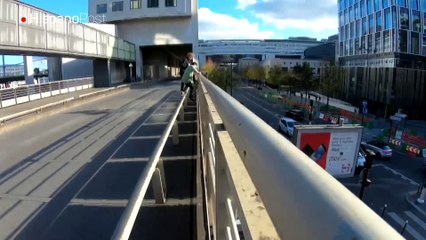 Este francés lleva el Parkour a unos niveles que rayan en el suicidio