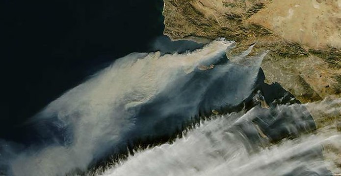 Satellites See Rapid Spread of California Wildfires
