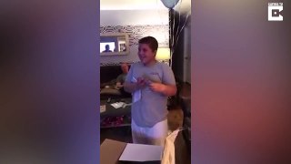 10 year old’s heart melting reaction to surprise NY Giants tickets