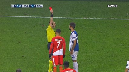 Porto / Monaco - Double carton rouge avant la mi-temps