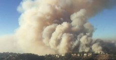 LA Helicopter Crews Navigate Through Smoke to Save Homes From Skirball Fire