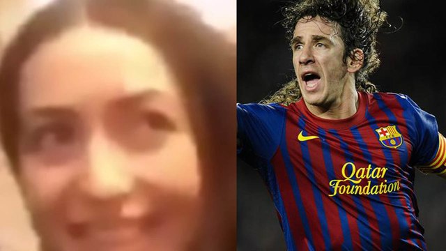 Carles Puyol Gets ATTACKED by a Female Soccer Fan with a Dildo!