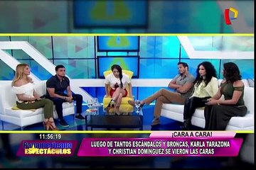 Christian Domínguez tras ‘careo’ con Karla Tarazona: “Yo afronté y pedí disculpas”