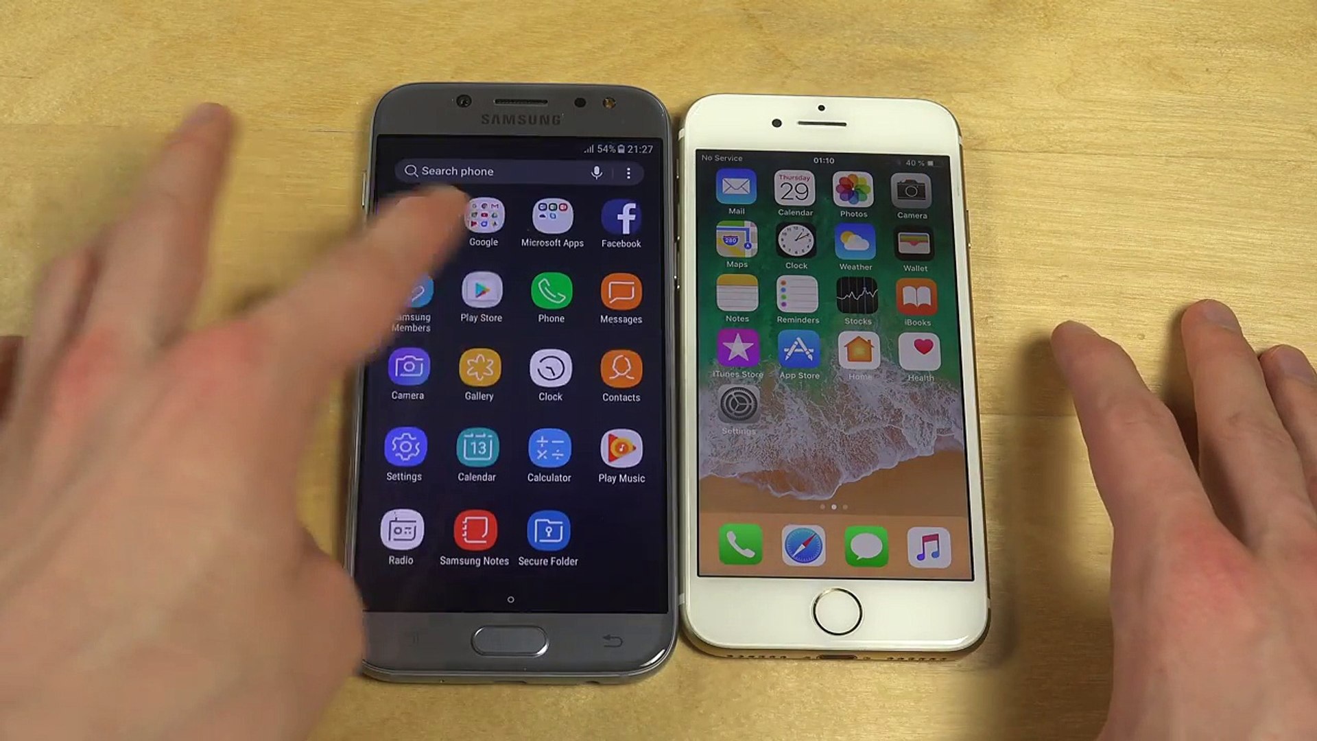 Samsung Galaxy J5 2017 vs. iPhone 7 iOS 11 Beta 2 - Which Is  Faster-c_WjTh7peio - Video Dailymotion