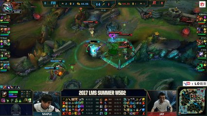 FW vs JT，一次看完閃電狼血虐JT，咪咪蛋鱷魚瘋狂單殺秀，全場精華，LMS 夏季賽 W5D2