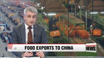 Korea's agricultural exports to China rebound as THAAD tensions ease