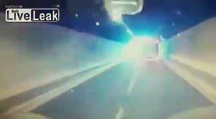 Truck accident on the snow