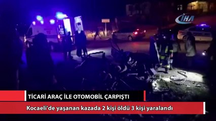 下载视频: Ticari araç ile otomobil çarpıştı: 2 ölü, 3 yaralı