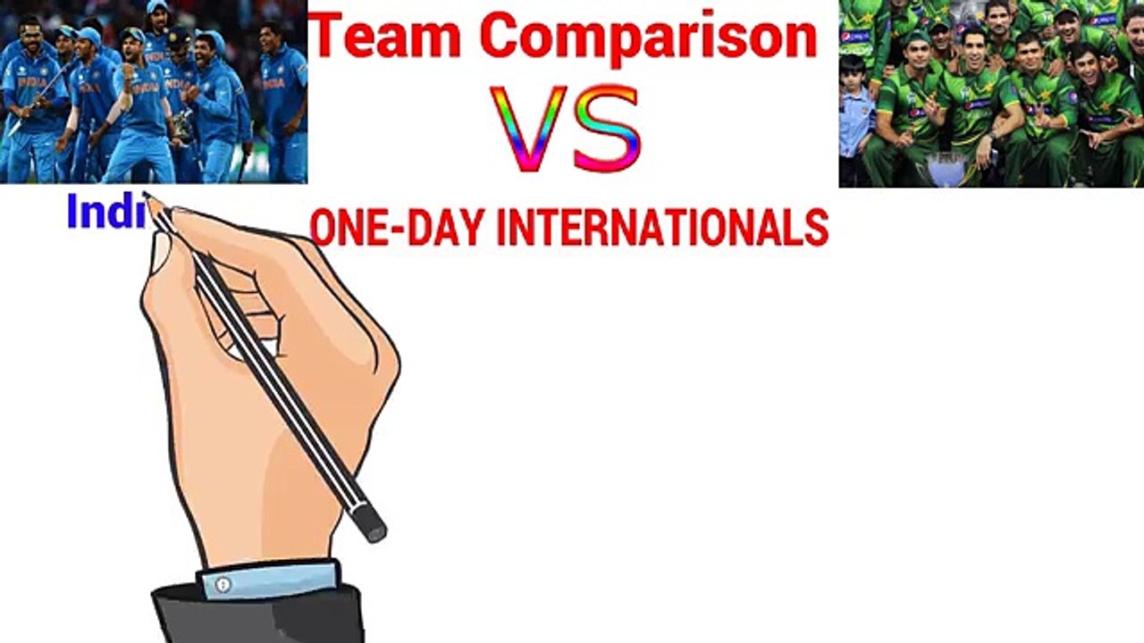 India vs Pakistan ODI Team Comparison Batting Comparison Cricket