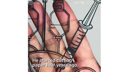 Artist Makes the most Intricate Paper Cutouts