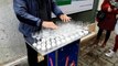 Harry Potters Theme Song Played on Glass Harp Funny Video