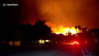 Ventura wildfire like scene 'from a movie' as thousands evacuate