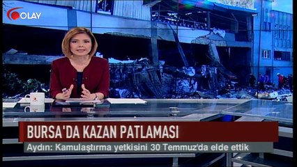 Bursa'da kazan patlaması