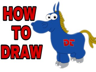 How to Draw a Donkey | Donkey Easy Draw Tutorial for Kids | Drawing Tuber