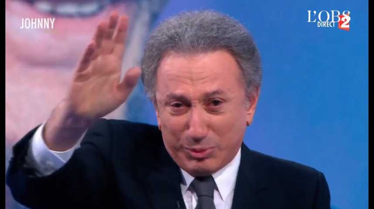 Michel Drucker fond en larmes à la fin de l'hommage à Johnny Hallyday