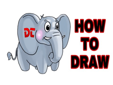 How to Draw a Elephant | A Cute Elephant Easy Draw | Drawing Tuber - video  Dailymotion