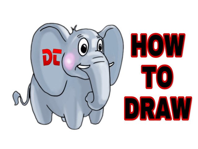 How To Draw An Animated Elephant