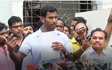 விஷால் வேட்புமனு விவகாரத்தில் மீண்டும் திருப்பம்... வீடியோ