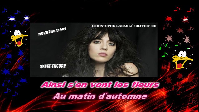 Nolwenn Leroy - Reste encore KARAOKE / INSTRUMENTAL