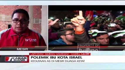 Laporan tvOne dari Kairo Mesir terkait Polemik Ibu Kota Israel