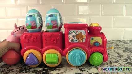 78.Vtech Roul'train Cache-cache avec Œufs Surprise Peppa Pig Jouets d’éveil Premier Age