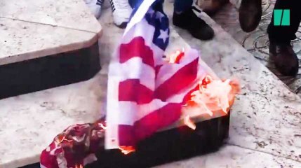 "Mort à l'Amérique", "Mort à Israël", à Gaza, les images de la colère des palestiniens