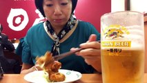 女一人飲み 【東京 日高屋】唐揚げ・メンマ・餃子・ラーメン・生ビールで乾杯