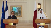 Conférence de presse conjointe du Président de la République Emmanuel Macron avec s.a. le Cheikh Tamim ben Hamad al Thani