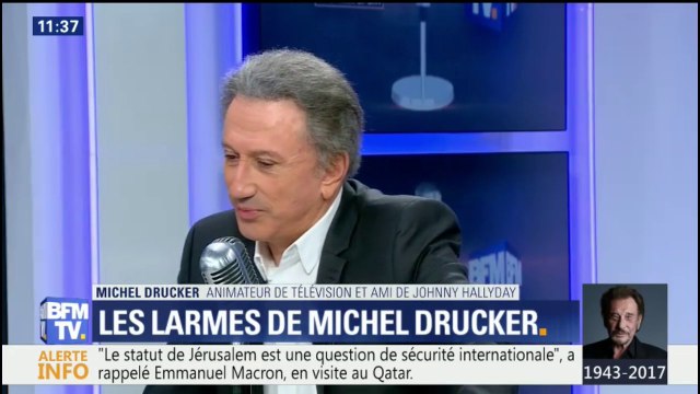 Michel Drucker explique son émotion hier soir lors de l'hommage à Johnny Hallyday
