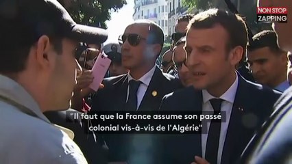 Emmanuel Macron à Alger : Échange tendu avec un Algérien sur la colonisation (Vidéo)