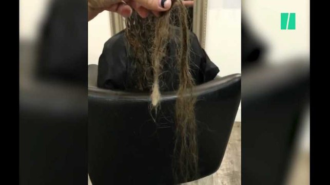 Cette vidéo montre la dure vie des cheveux après un accouchement