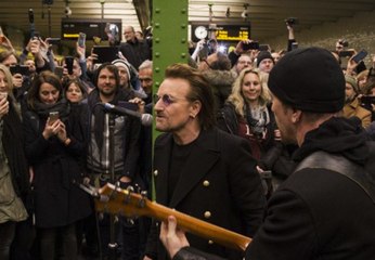 Berlin Commuters Surprised as U2 Duo Step Off U2 Line for Surprise U-Bahn Gig