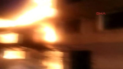 Bursa'da İki Kardeşin Evleri Alev Alev Yandı