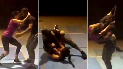 Katrina Kaif ने पटक दिया एक आदमी को | Flip Over A Man | Tiger Zinda Hai Action Rehearsals