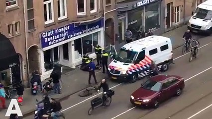 Man met Palestijnse vlag slaat in op Israelisch restaurant