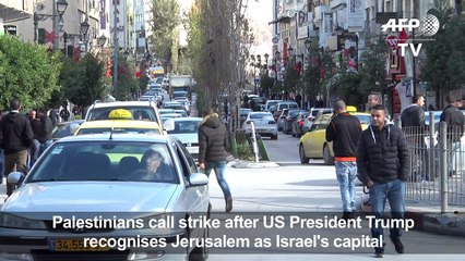 Palestinians call strike to protest Trump Jerusalem moves