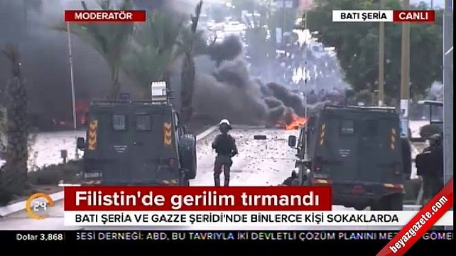 Filistinliler protesto için Kudüs sokaklarında
