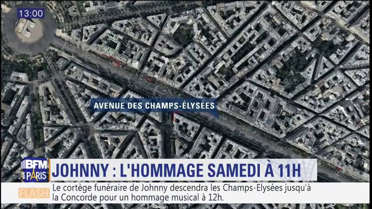 Hommage à Johnny samedi : ce qui est prévu samedi matin à Paris