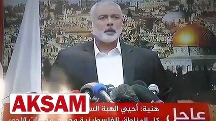 Trump'ın skandal Kudüs kararı sonrası Hamas lideri Haniye'den intifada çağrısı
