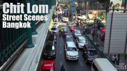 Chit Lom Street Scenes Bangkok